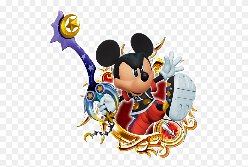 514x505 Kingdom Hearts Clipart King Mickey - King Of Hearts Clipart