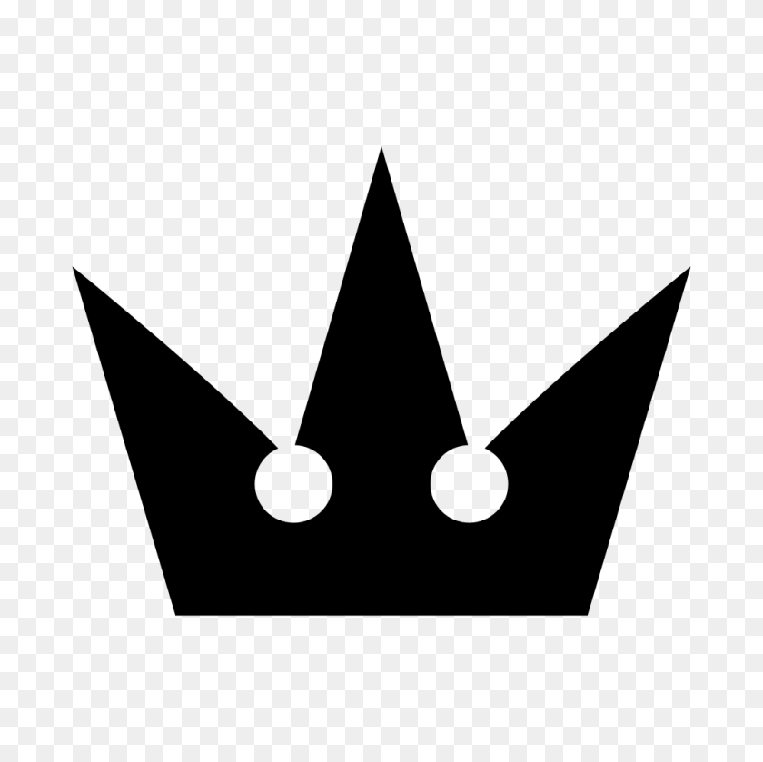 1000x1000 Kingdom Hearts Crown Symbol - Crown Vector PNG