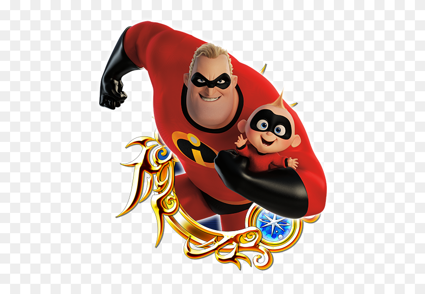 496x520 Kingdom Hearts Union Collaboration Event Features - The Incredibles PNG