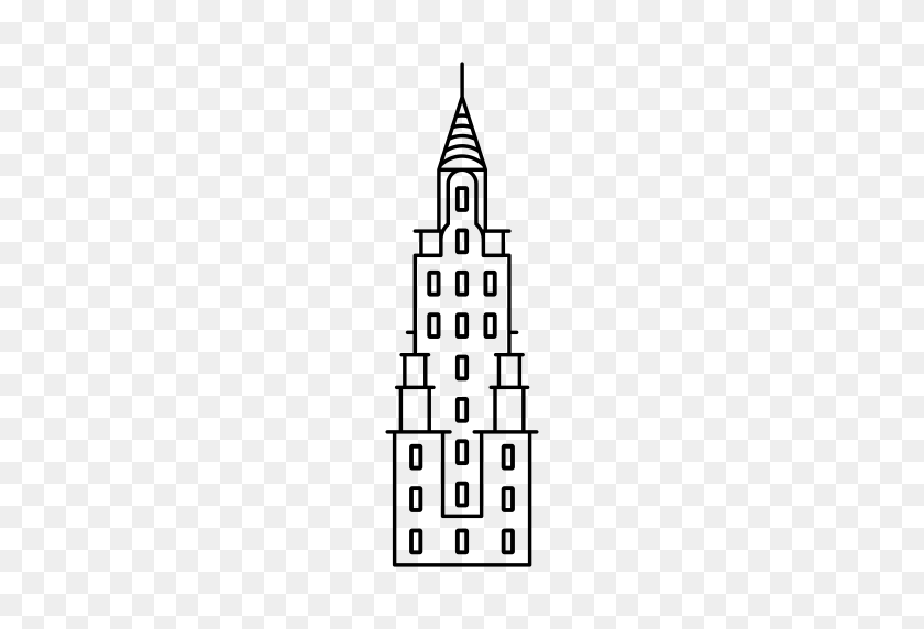 512x512 Icono De La Torre Del Reino De Londres Con Formato Png Y Vector Gratis - Edificio Chrysler Clipart