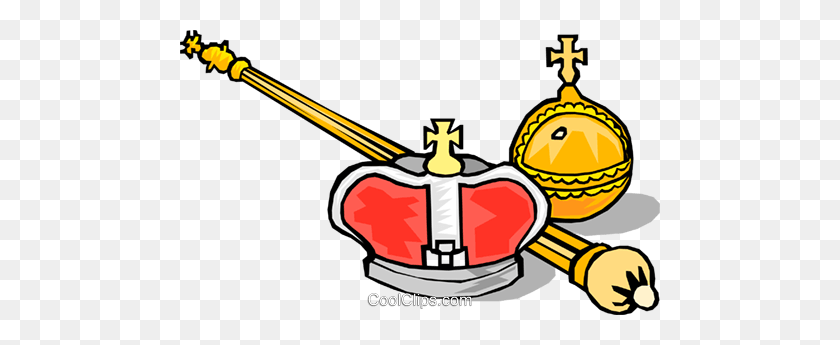 480x285 King's Crown Royalty Free Vector Clip Art Illustration - King Crown Clipart