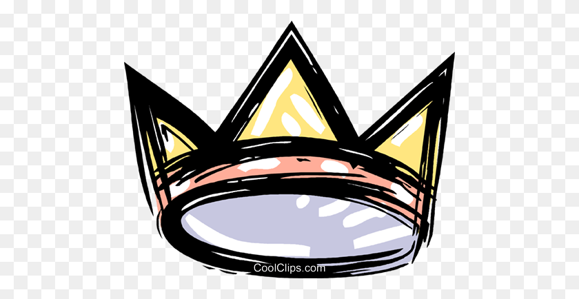 480x374 King's Crown Royalty Free Vector Clip Art Illustration - King Crown Clipart