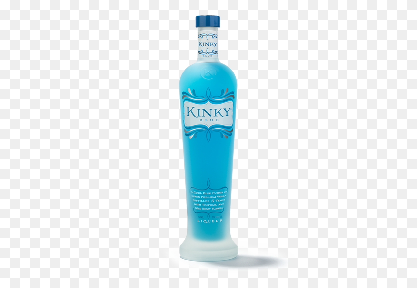 350x520 Botella De Licor Azul Kinky - Botella De Patrón Png