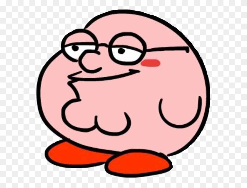 601x578 Kirby Petergriffin Freetoedit - Peter Griffin Face PNG