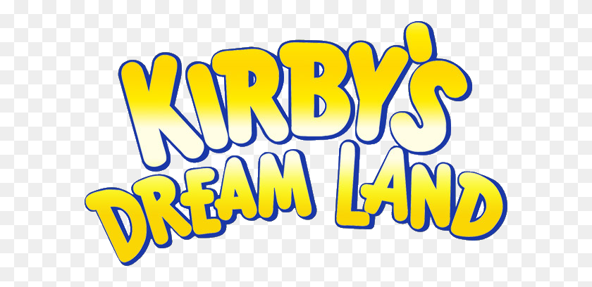 600x348 Kirby's Dream Land Logo - Dream PNG