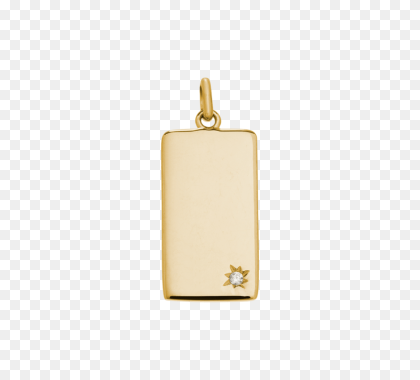 642x700 Kirstin Ash Gold Plated Engravable Rectangle Tag Charm - Gold Sparkles PNG