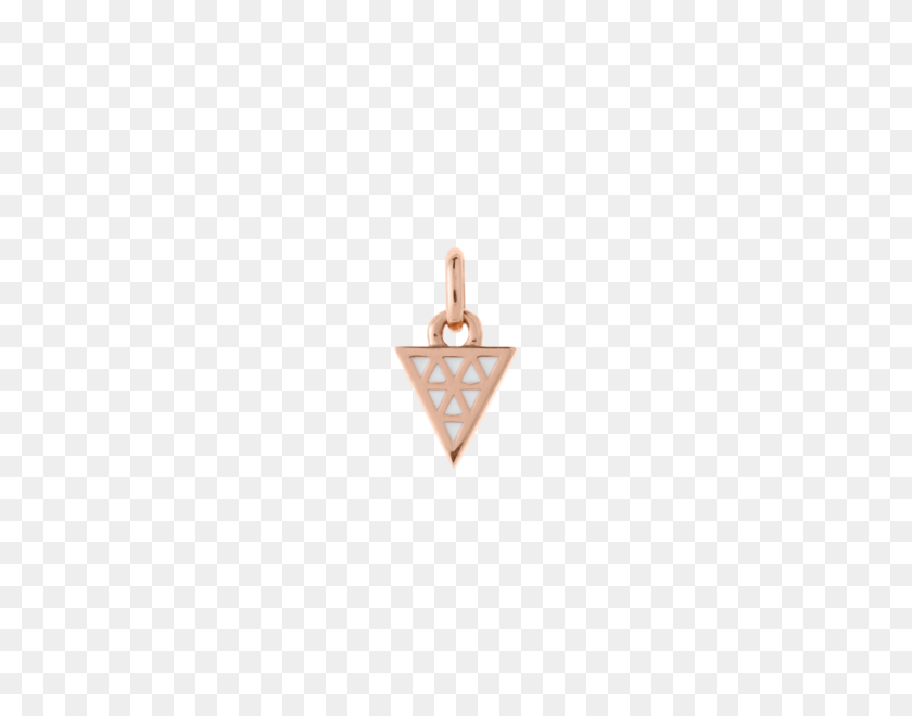 550x600 Kirstin Ash's Bespoke Enamel Rose Gold Triangle Mocha Australia - Gold Triangle PNG