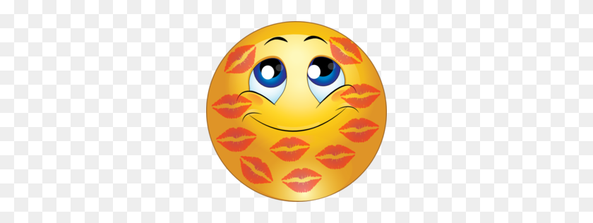 256x256 Kiss Clipart Face - Hugs And Kisses Clipart