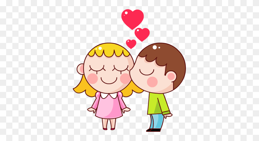 367x400 Beso Clipart Dulce - Beso Clipart