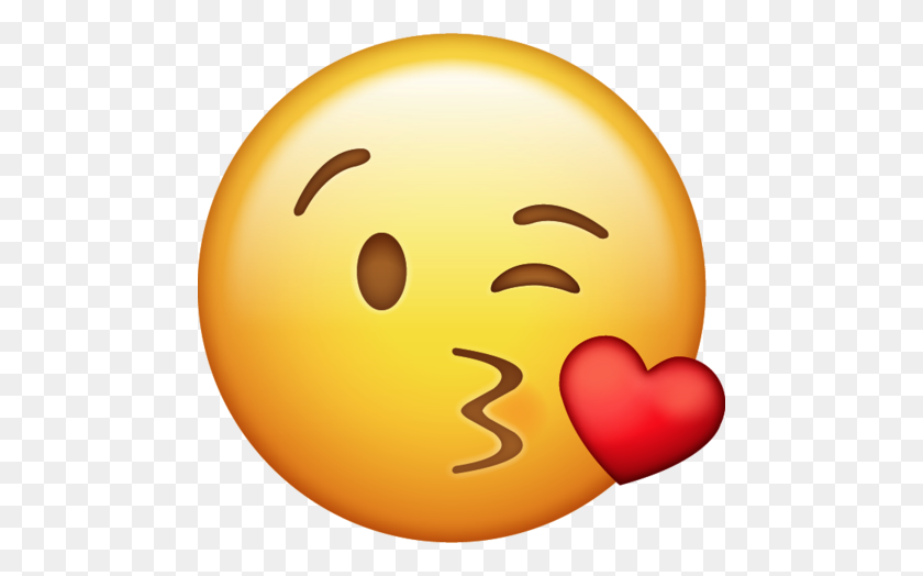 480x464 Поцелуй Emoji Png Прозрачный Значок - Смайлик Смайлик Png