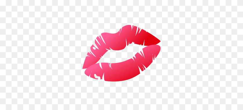 320x320 Kiss Emojidex - Lipstick Kiss PNG
