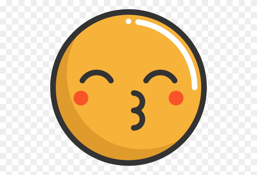 512x512 Kiss, Emoticons, Emoji, Feelings, Smileys Icon - Kiss Emoji Clipart