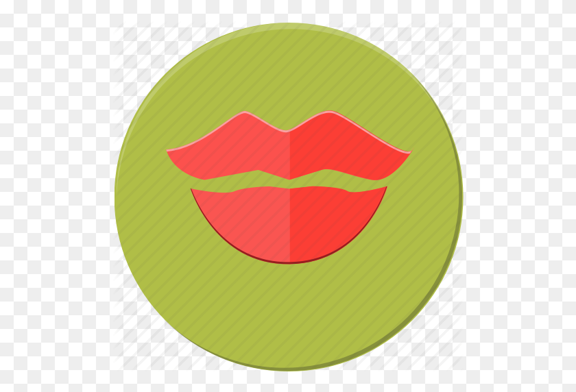 512x512 Kiss, Lips, Love, Mark, Sex, Valentines Icon - Kiss Mark PNG