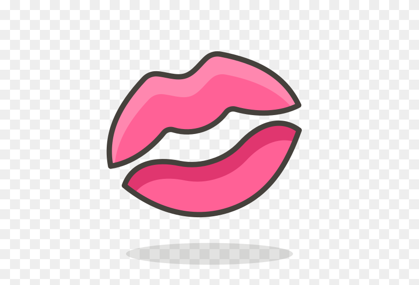 512x512 Поцелуй, Значок Знака Бесплатно Из Бесплатных Векторных Эмодзи - Знак Поцелуя Png
