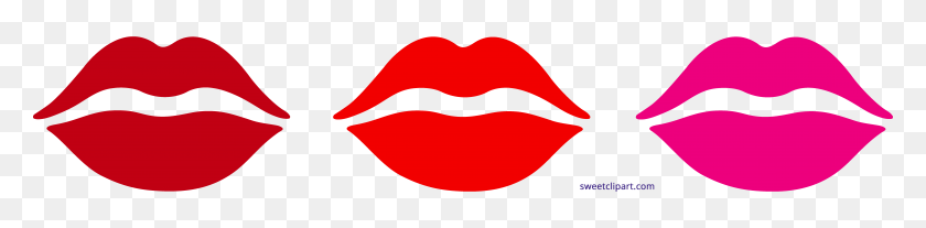 8778x1658 Kisses Clipart Clip Art Images - Lipstick Clipart