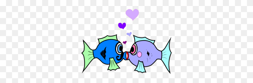 300x216 Kisses Clipart Fish - Kiss Mark Clipart