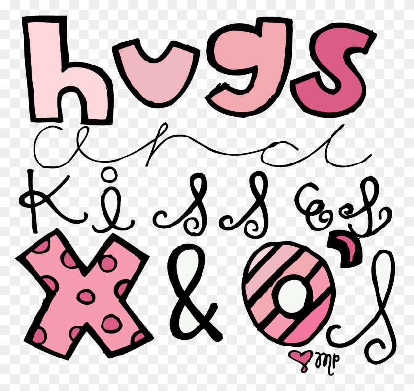 1200x1130 Besos Clipart Girly - Girly Clipart