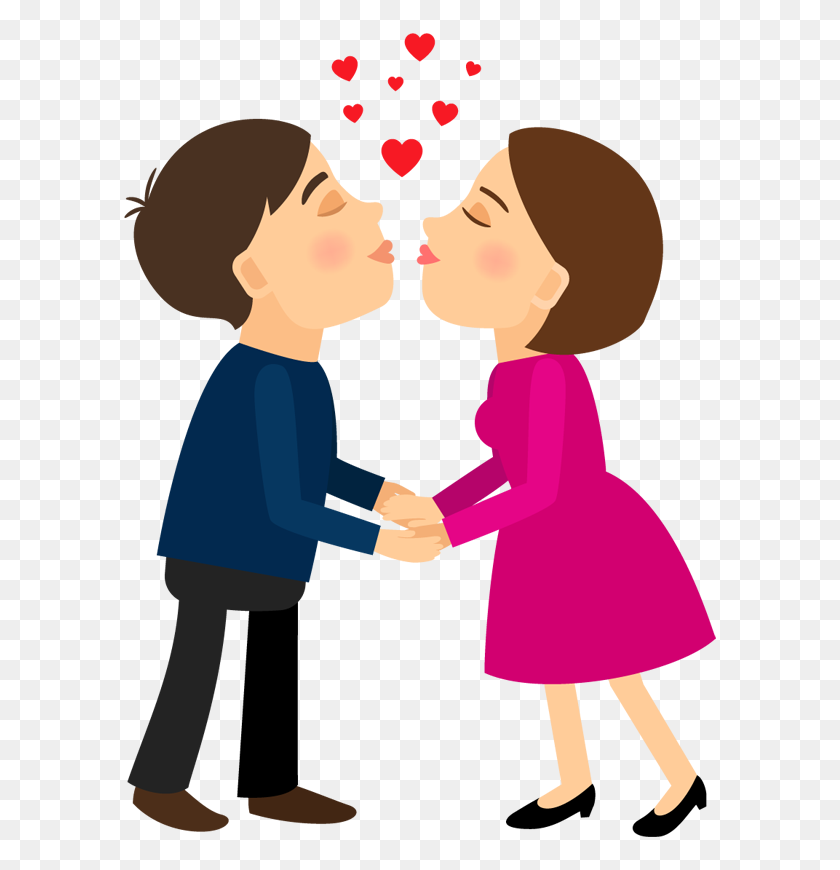 600x810 Kissing Clipart Holding Hands - Holding Hands PNG