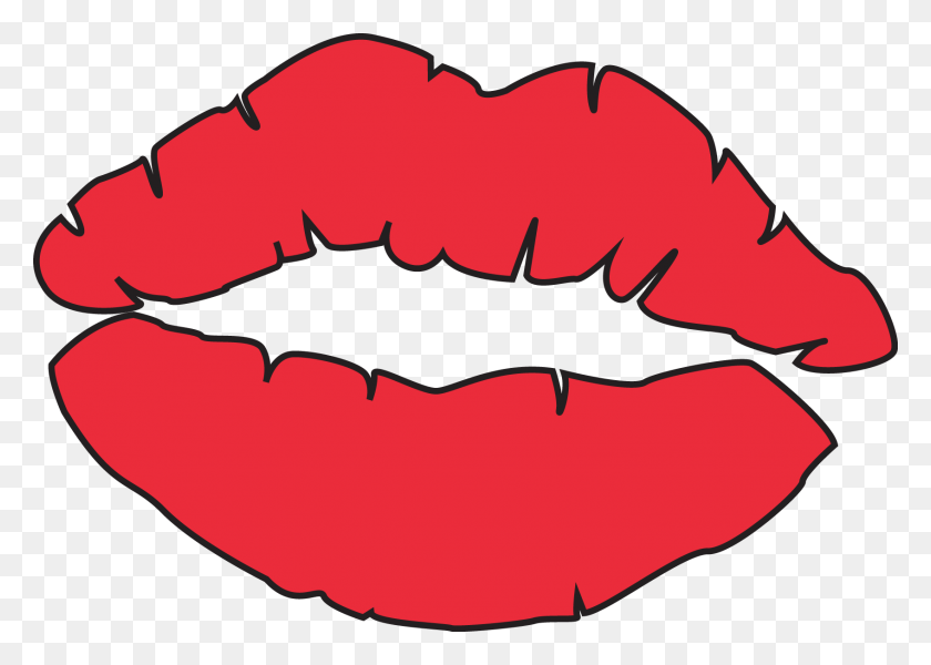 1694x1173 Kissing Clipart Lip - Lipstick Mark PNG