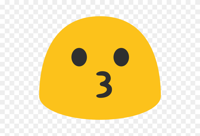 512x512 Emoji Kissing Face - Целование Emoji Png