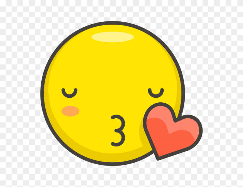 866x650 Kissing Face With Closed Eyes And Heart Emoji Png Transparent - Eye Emoji PNG