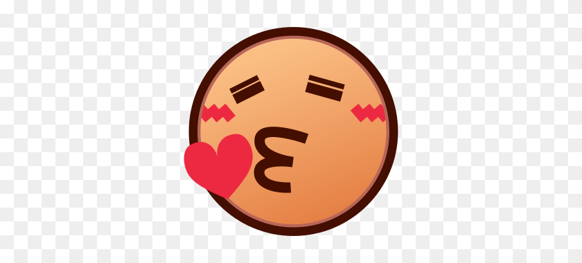 320x320 Kissing Heart - Kissing Emoji PNG