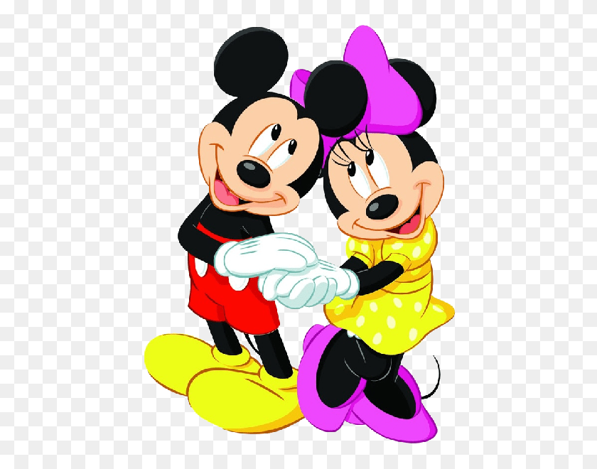 600x600 Kissing Mickey And Minnie Mouse Christmas Clipart - Minnie Mouse Christmas Clipart