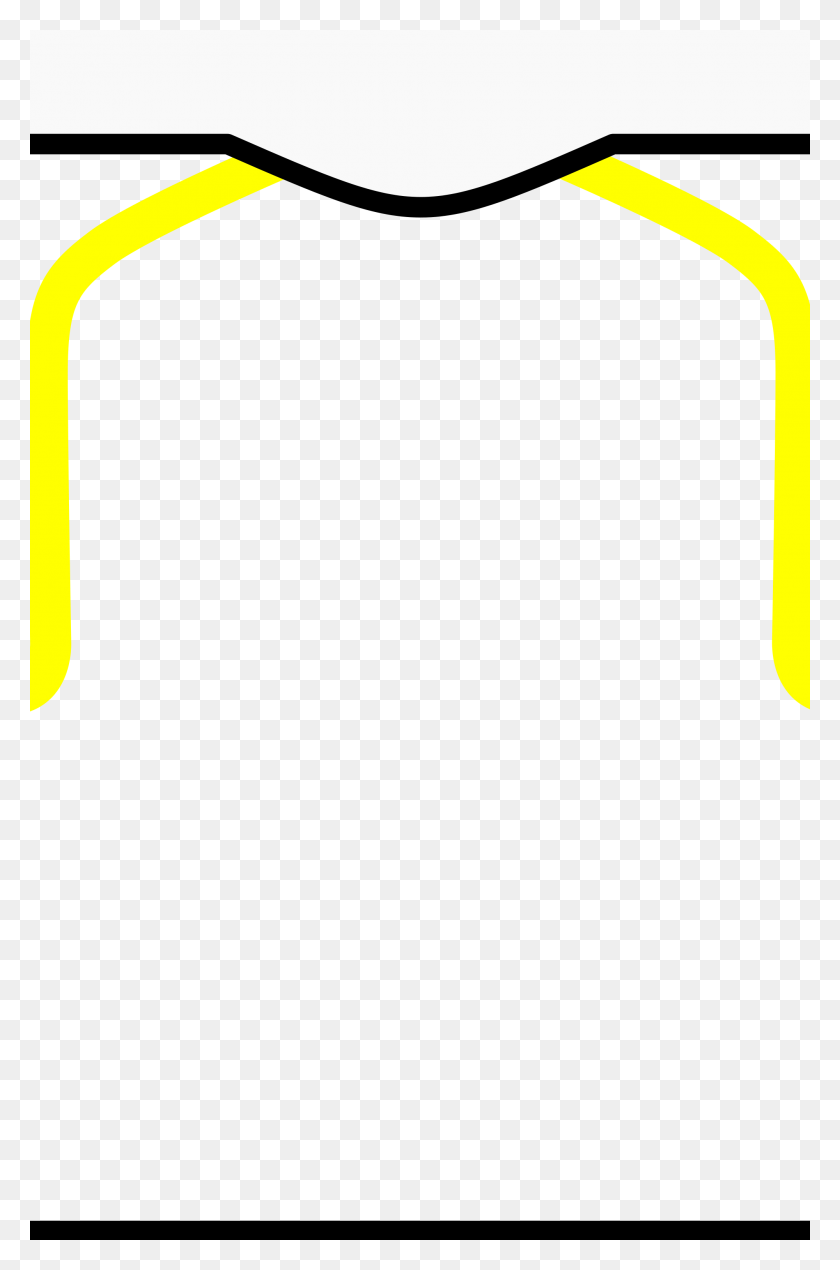 2000x3105 Комплект Тела Желтый Рукав Швы Серый - Футбольные Швы Клипарт
