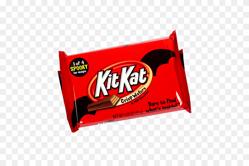 500x500 Kit Kat Candy Bar With Spooky Halloween Design Oz Great - Kitkat PNG