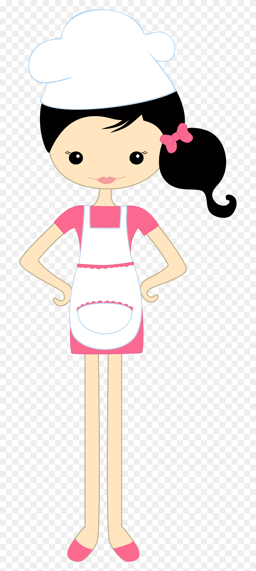 713x1808 Kitchen - Pastry Chef Clipart
