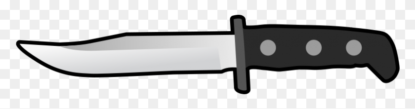 800x166 Kitchen Knife Clip Art Free Vector In Open Office Drawing - Butcher Knife Clipart