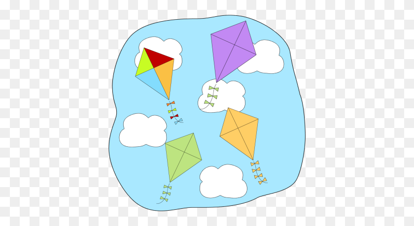 400x399 Kite Clipart, Sugerencias Para Kite Clipart, Descargar Kite Clipart - Spring Is In The Air Clipart