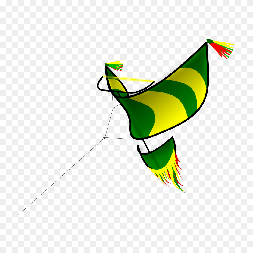 2400x2400 Kite Clipart Traditional - Kite Flying Clipart