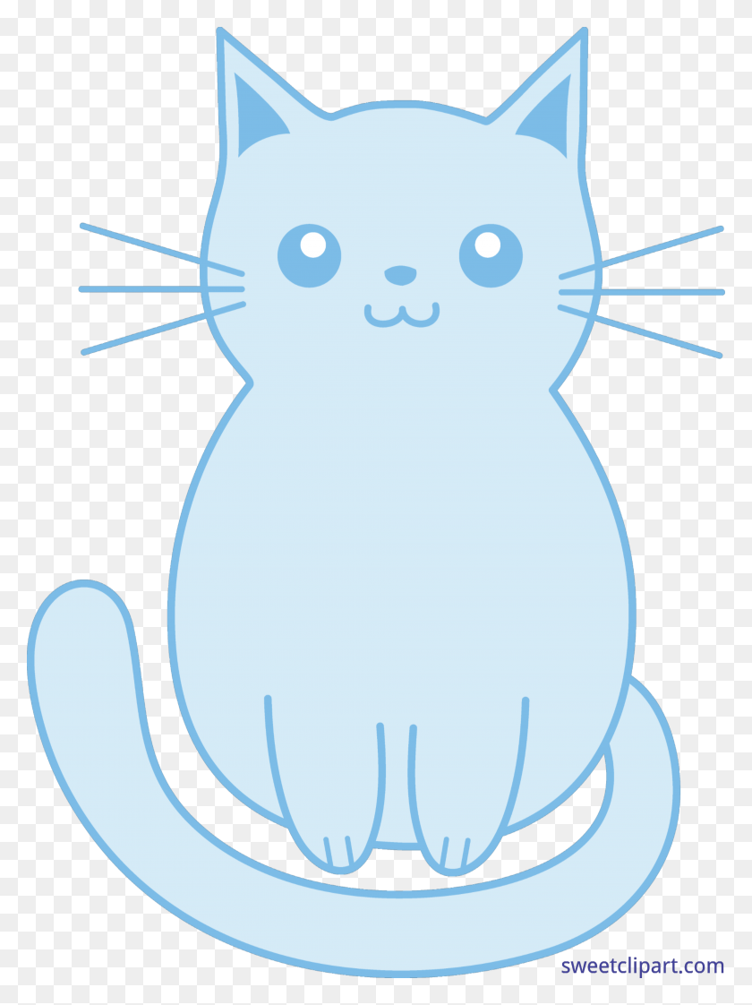3872x5274 Kitten Blue Clip Art - Main Office Clipart