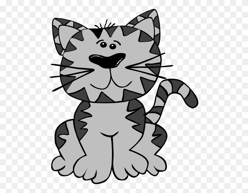 504x594 Kitten Clip Art - Tabby Cat Clipart