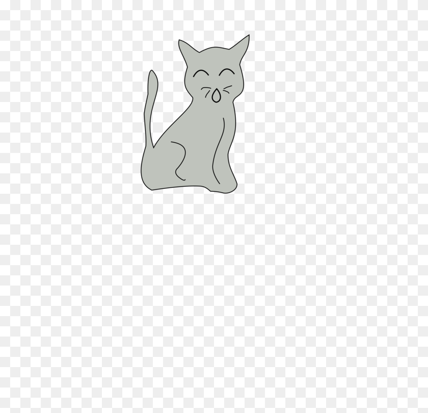 530x750 Kitten Whiskers Cat Dog Computer Icons - Simple Cat Clipart