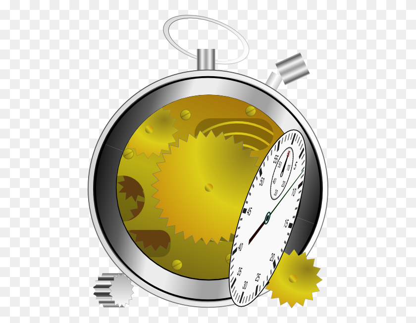 486x593 Klaasvangend Cronómetro Roto Clipart - Reloj De Bolsillo Clipart