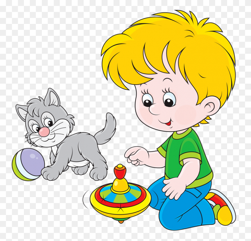 800x767 Klipart Boys Playing, Boys And Children - Sharing Toys Clipart