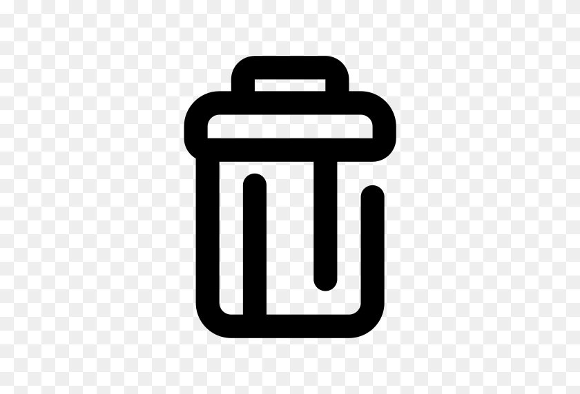 512x512 Kmb Trash Can, Delete, Interface Icon With Png And Vector Format - Trashcan PNG