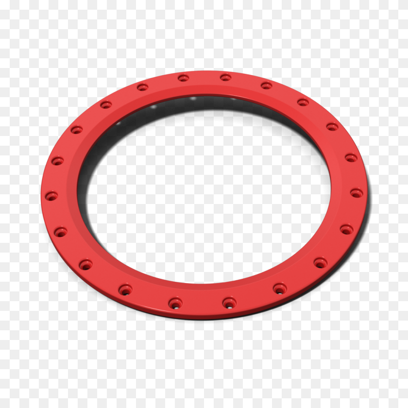 1024x1024 Kmc Xd Rockstar Iii Wheel Accessories - Red Ring PNG