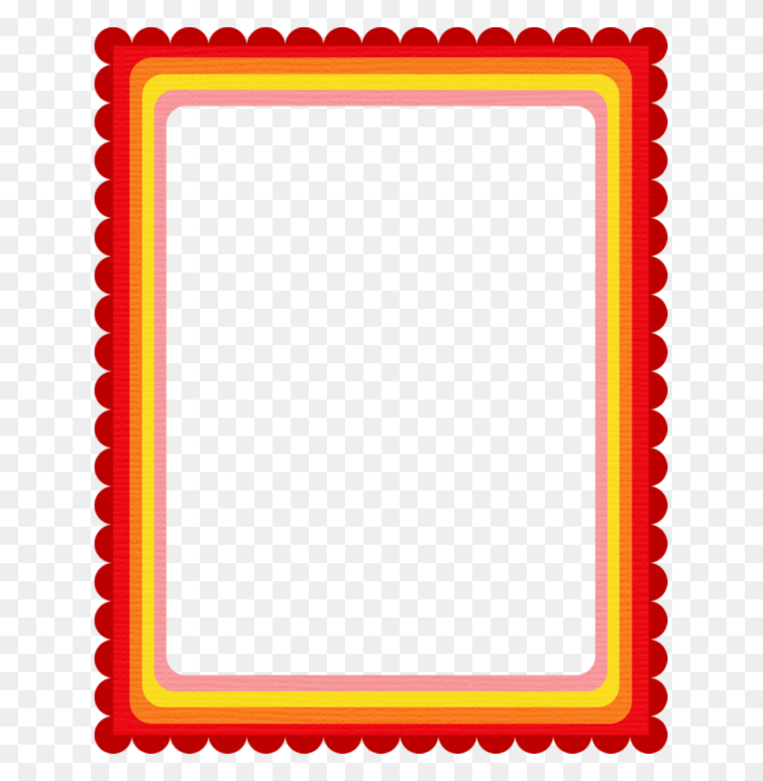 631x800 Kmill Frame Frames Borders Corners Frame - Scallop Clipart
