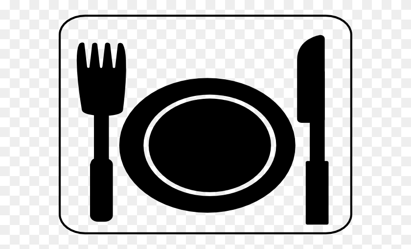 Knife And Fork Clipart Look At Knife And Fork Clip Art Images - Plate Clipart Black And White