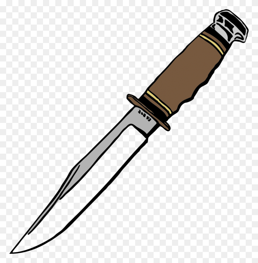 783x800 Knife Clip Art - Weapons Clipart