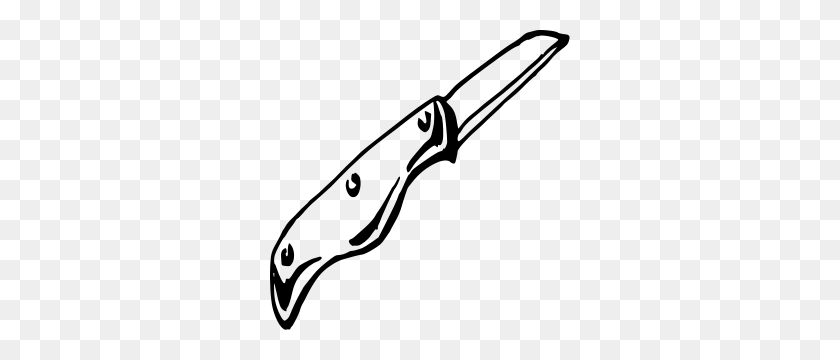 300x300 Knife Clipart Black And White - Saw Clipart Black And White