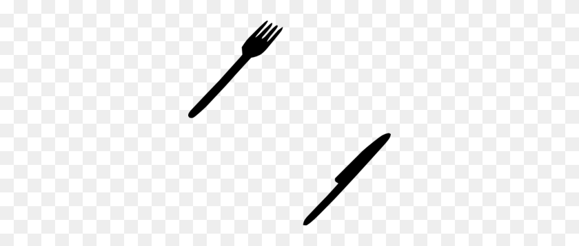 294x298 Knife Clipart Black And White - Fork And Knife Clipart Black And White