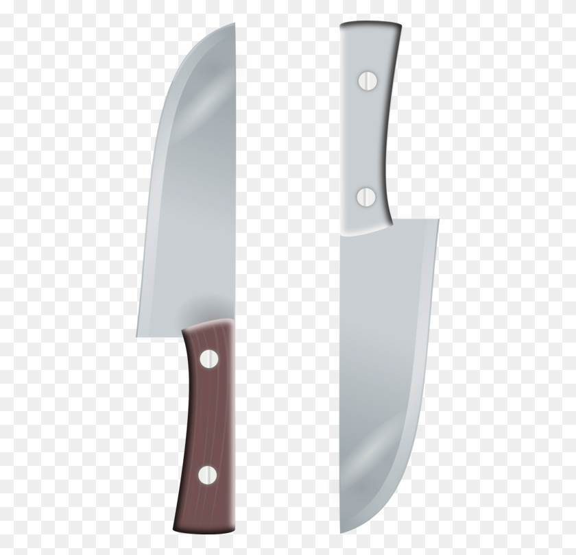 443x750 Нож, Кухонные Ножи, Кухонная Утварь, Посуда - Нож Мясника Клипарт
