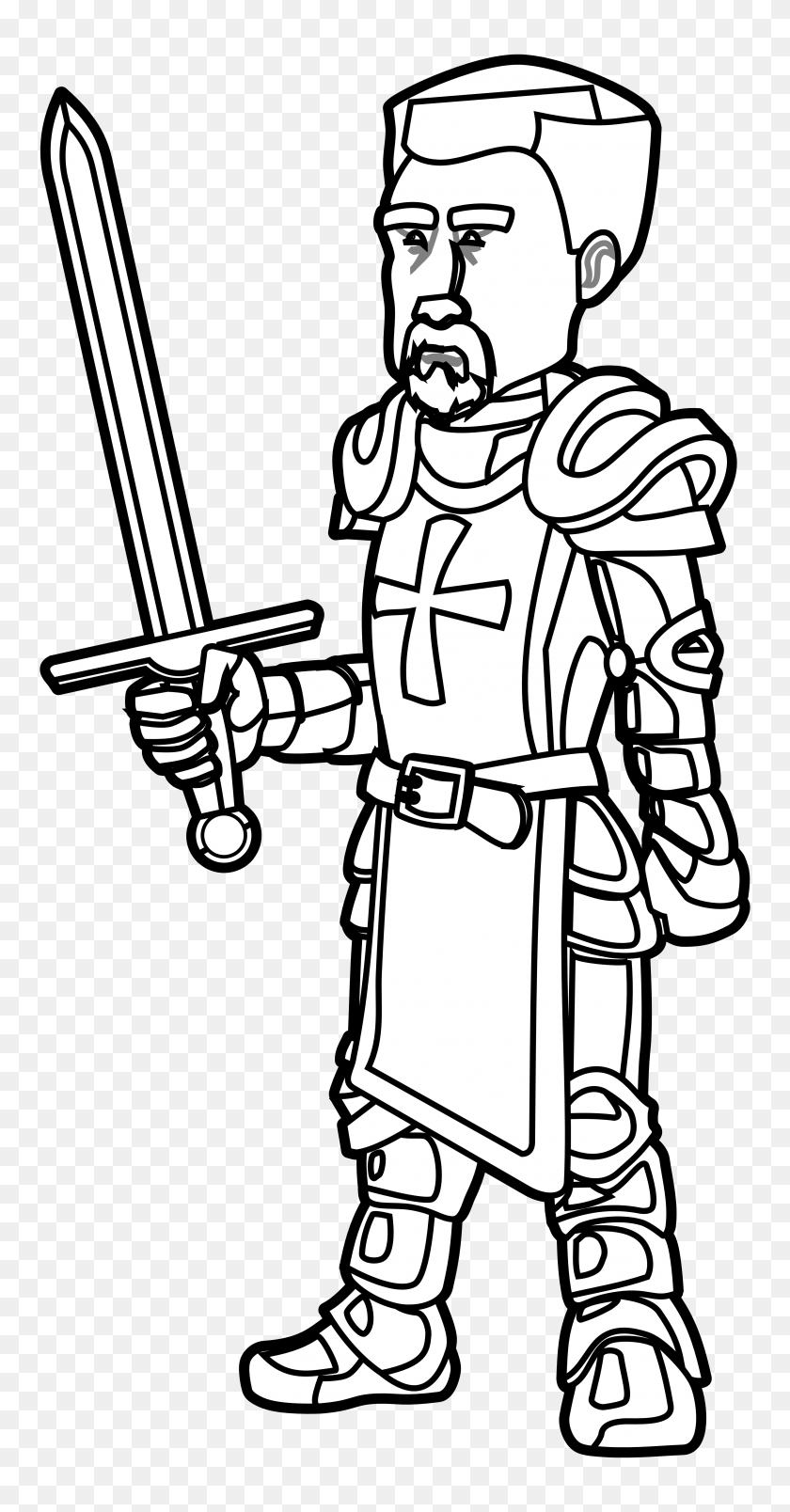 3333x6617 Knight Clip Art Free - Jousting Clipart