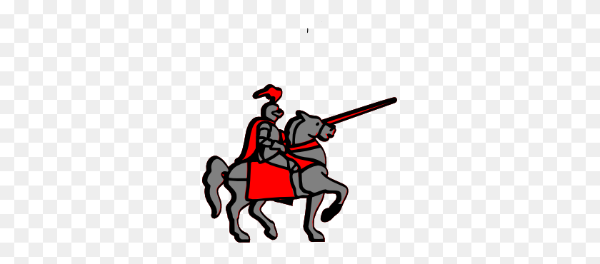 273x310 Knight Clipart Medieval Person - Knight On Horse Clipart