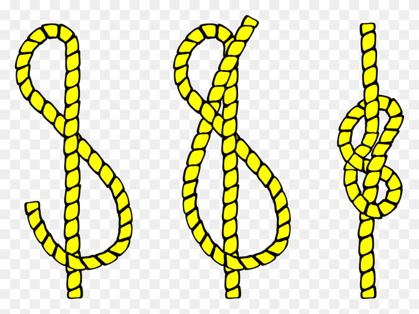 1026x750 Knot Scouting Rope Sailing Bowline - Rope Clipart