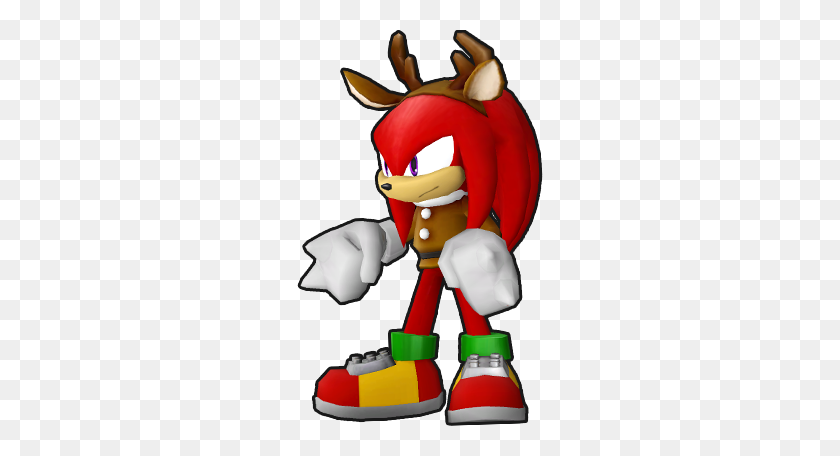 246x396 Knuckles The Red Reindeer Sonic The Hedgehog Know Your Meme - Knuckles PNG